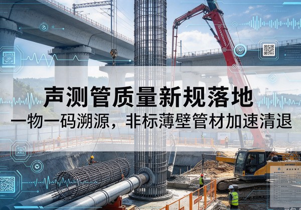 容县声测管质量新规落地，一物一码溯源，非标薄壁管材加速清退